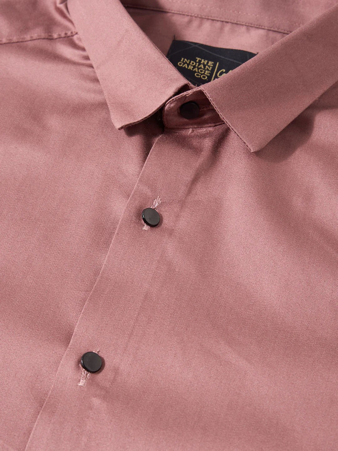Men's Pink Slim Fit Solid Party Wear Shirt - Image 6