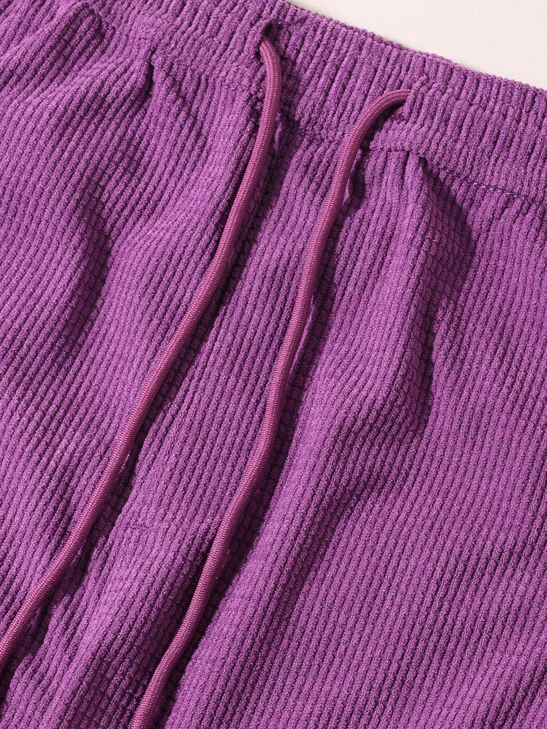 Men's Purple Baggy Fit Textured Utility Cargo - Image 7
