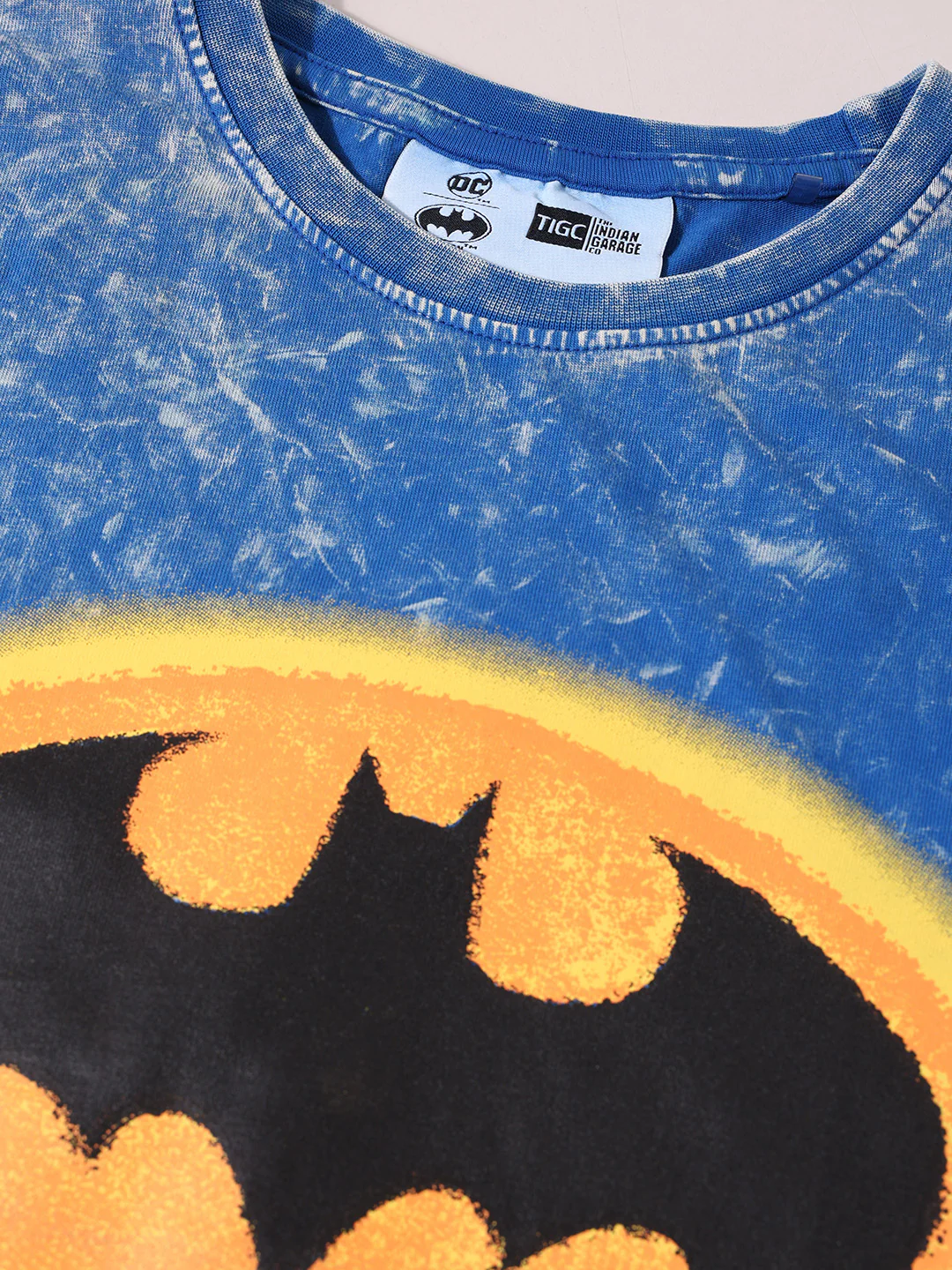 Men's Purple Boxy Fit  Batman Character T-Shirt - Image 3