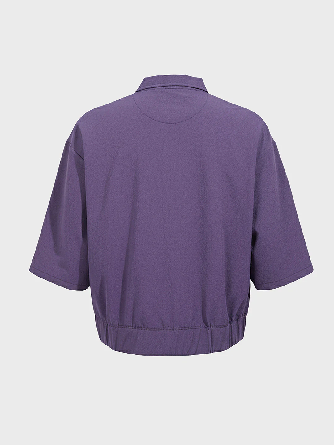 Men's Purple Oversized Fit Solid Warner Bros Jacket - Image 4