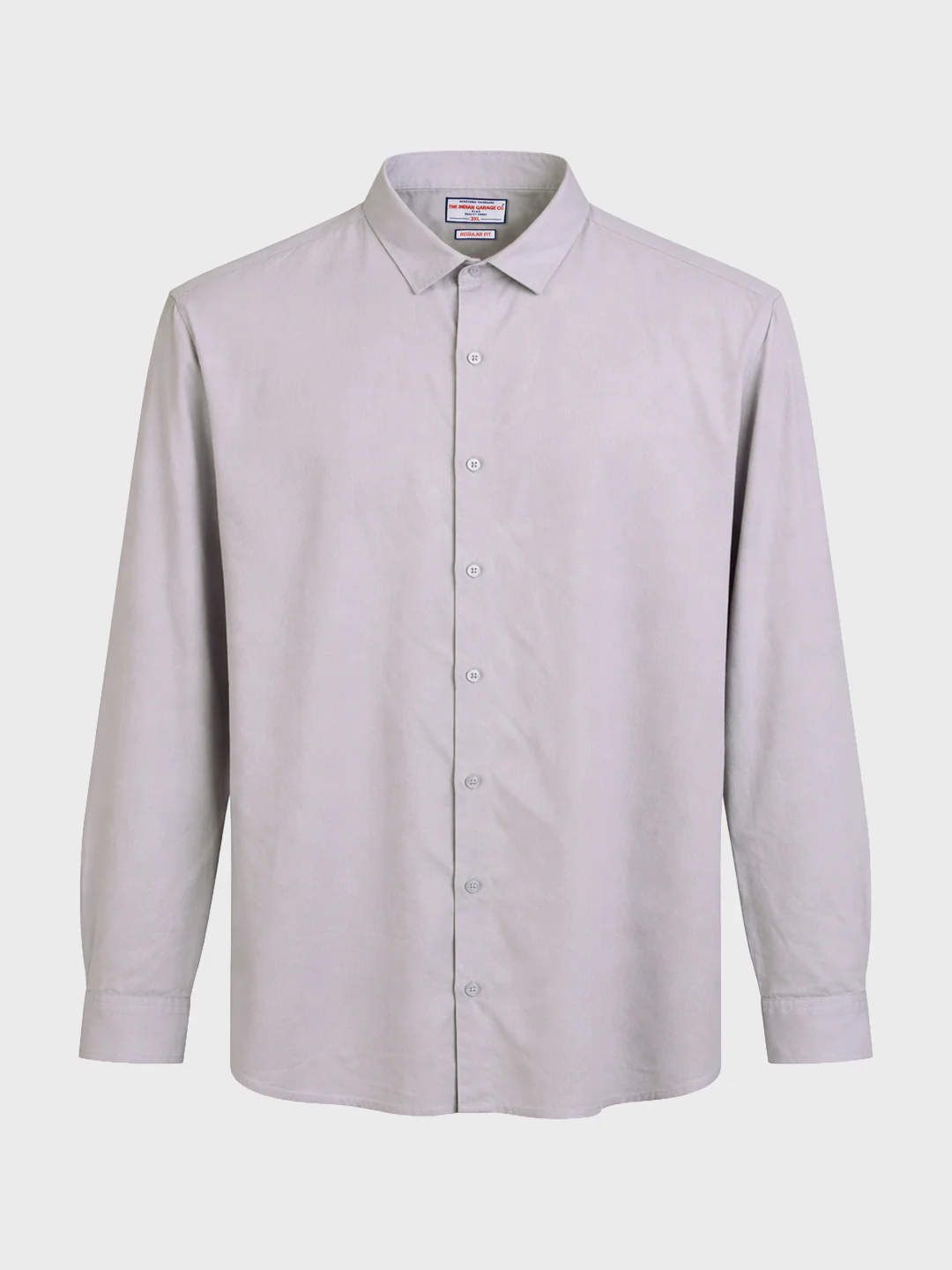 Men's Purple Regular Fit Solid Casual Shirt - Image 4