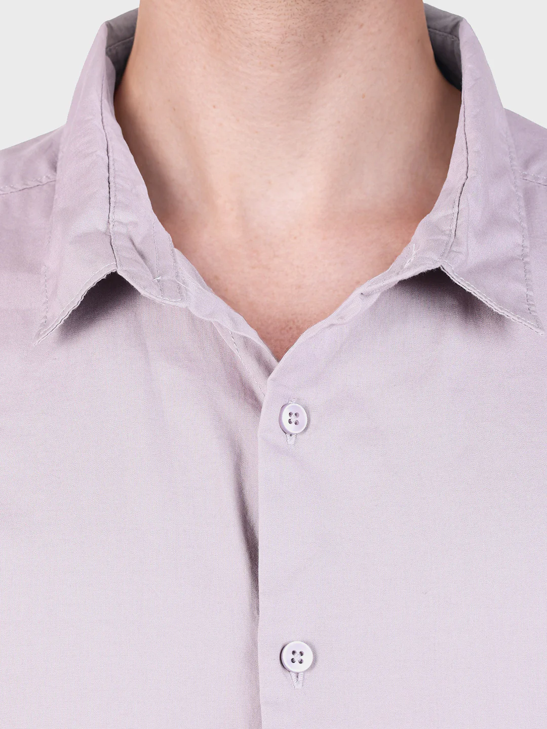Men's Purple Regular Fit Solid Casual Shirt - Image 6