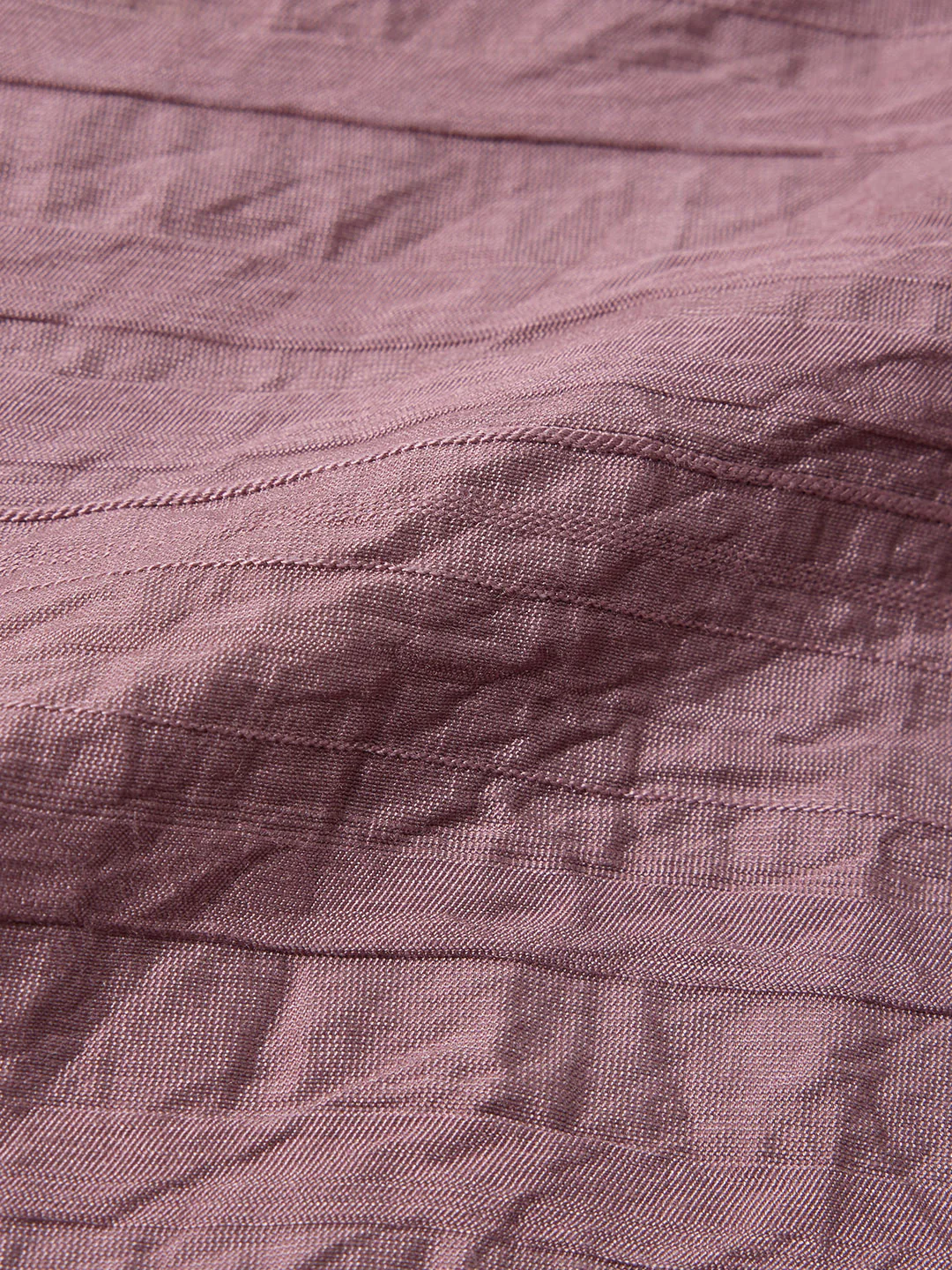 Men's Purple Regular Fit Solid Casual Shirt - Image 3