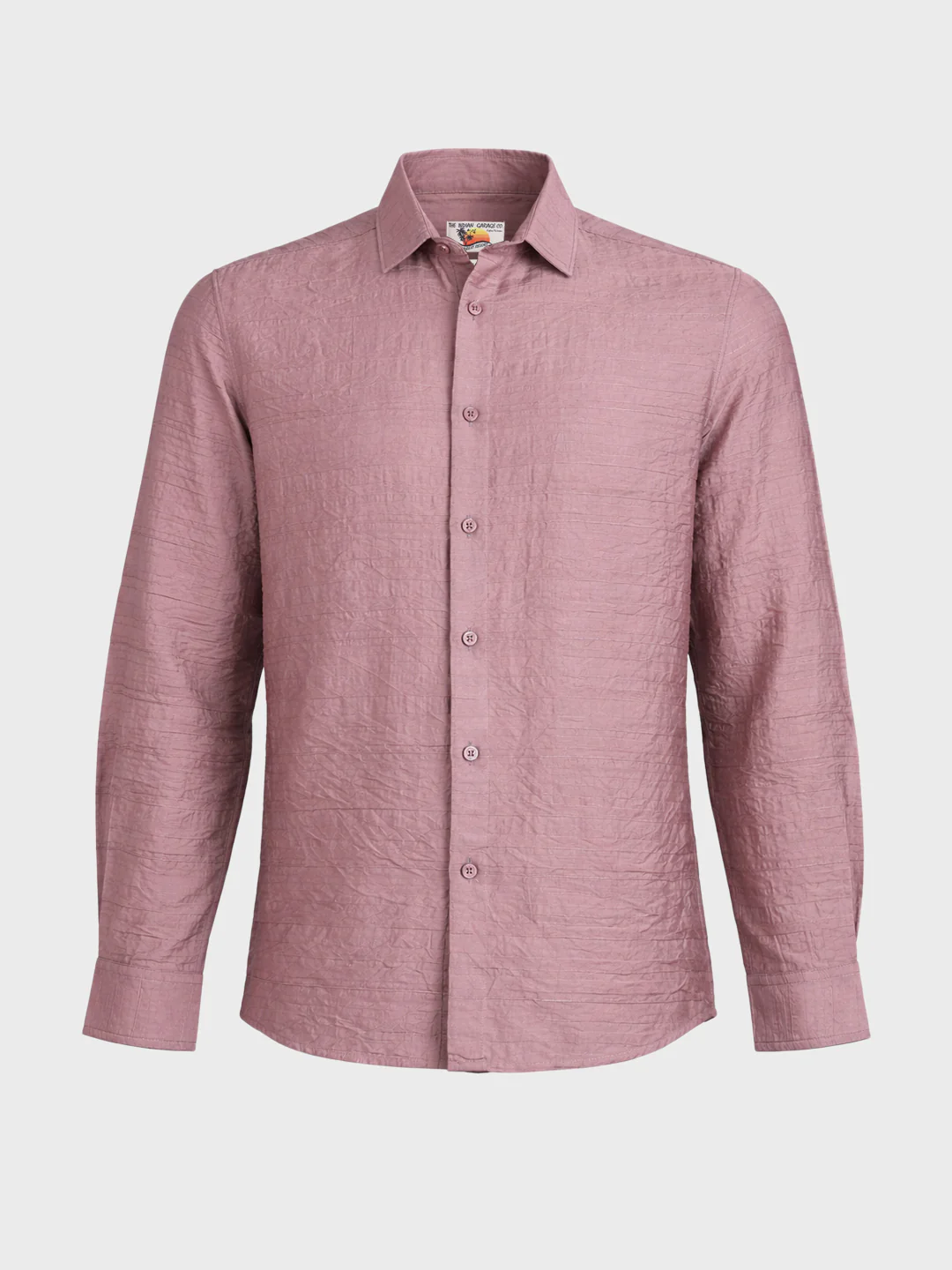 Men's Purple Regular Fit Solid Casual Shirt - Image 6