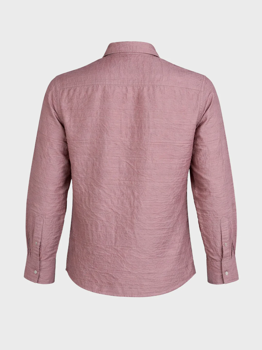 Men's Purple Regular Fit Solid Casual Shirt - Image 7