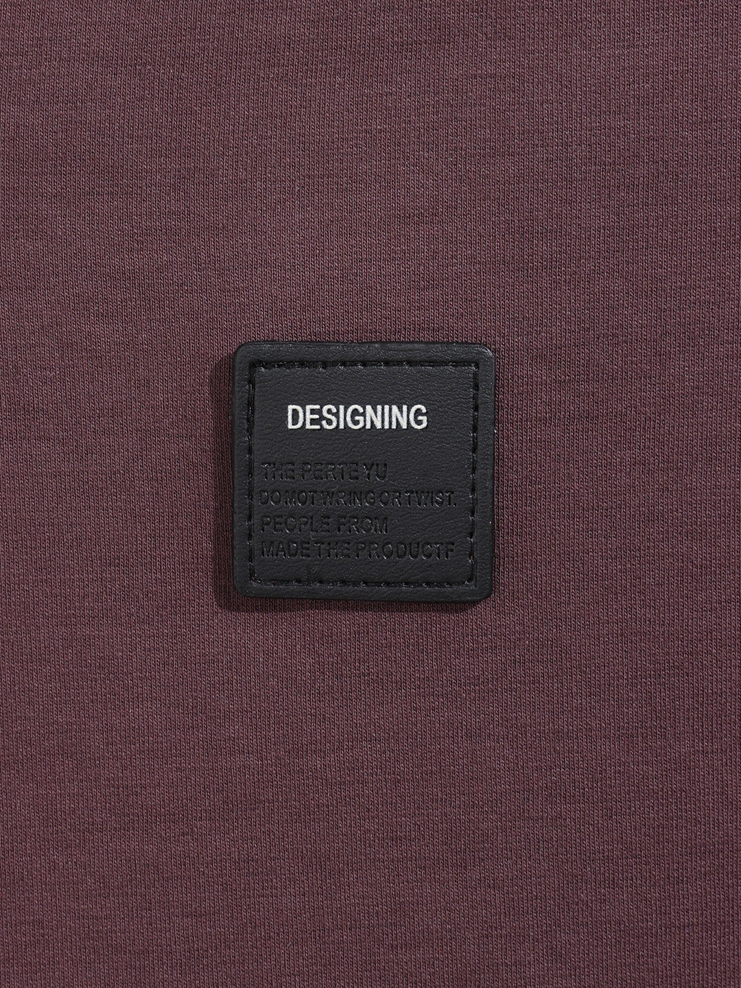 Men's Purple Relaxed Fit Embroided 240 GSM Casual T-Shirt - Image 8