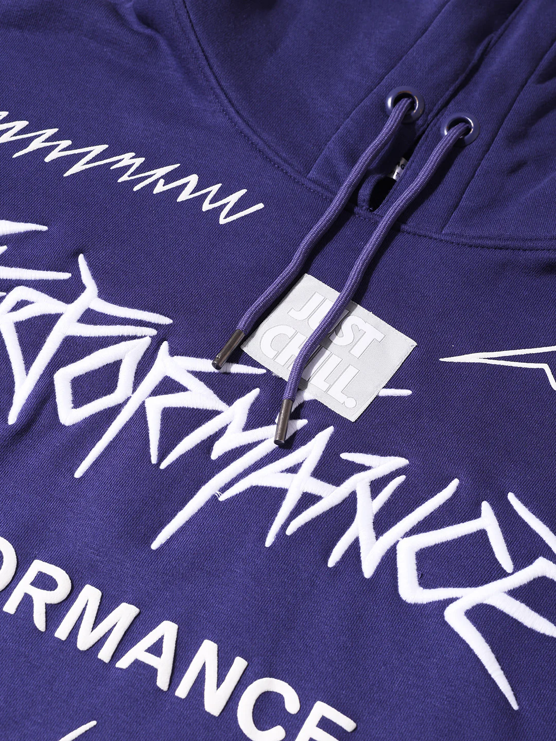 Men's Purple Relaxed Fit Graphic Printed Casual Sweatshirt - Image 5