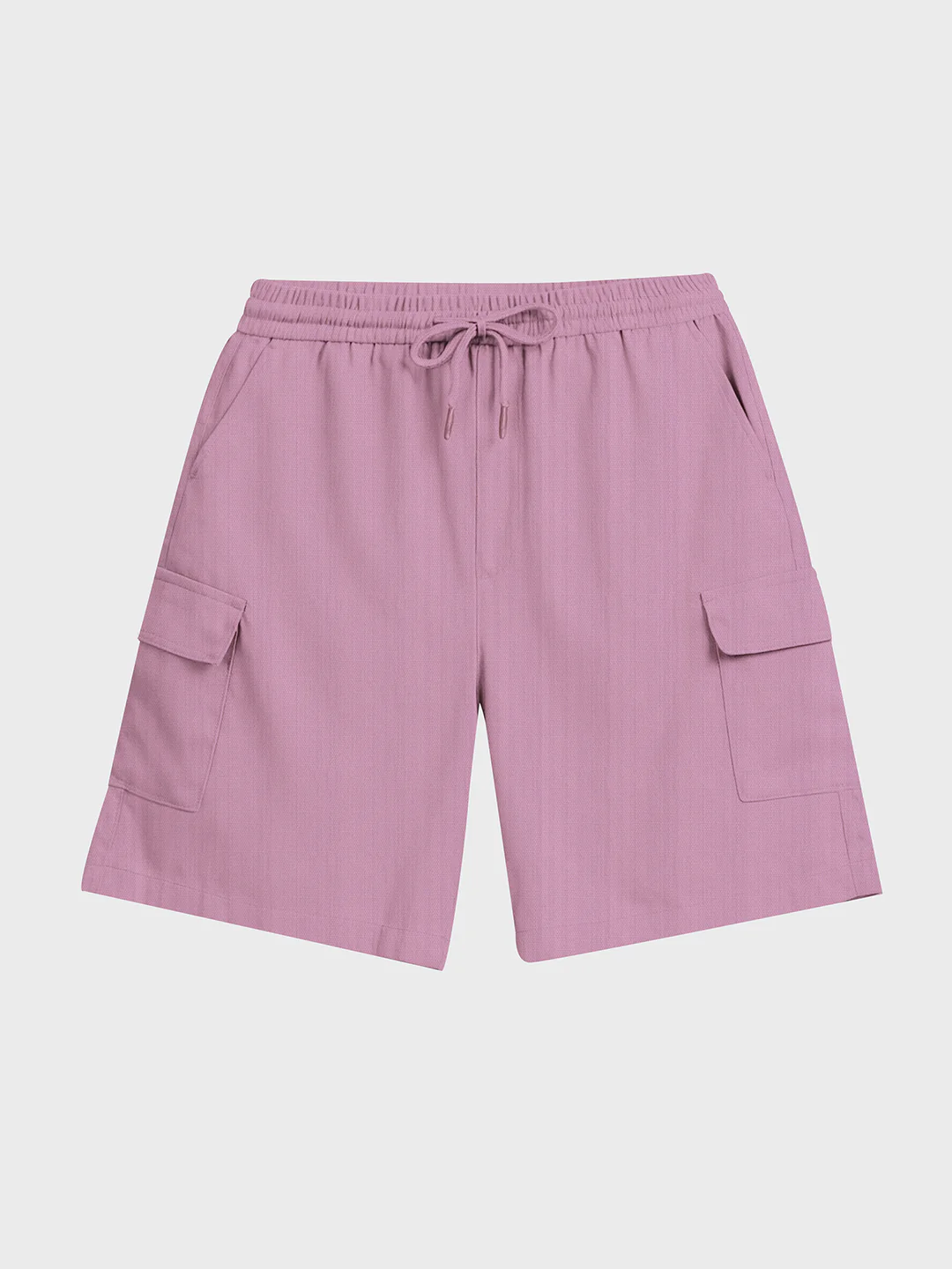 Men's Purple Relaxed Fit Solid Resort Wear Shorts - Image 4