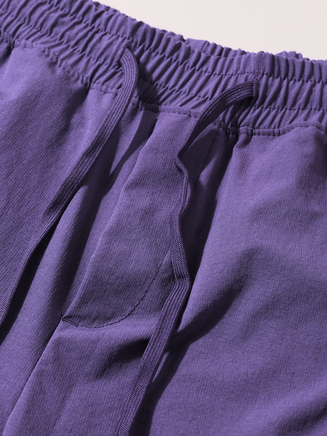 Men's Purple Relaxed Fit Solid Utility Shorts - Image 6