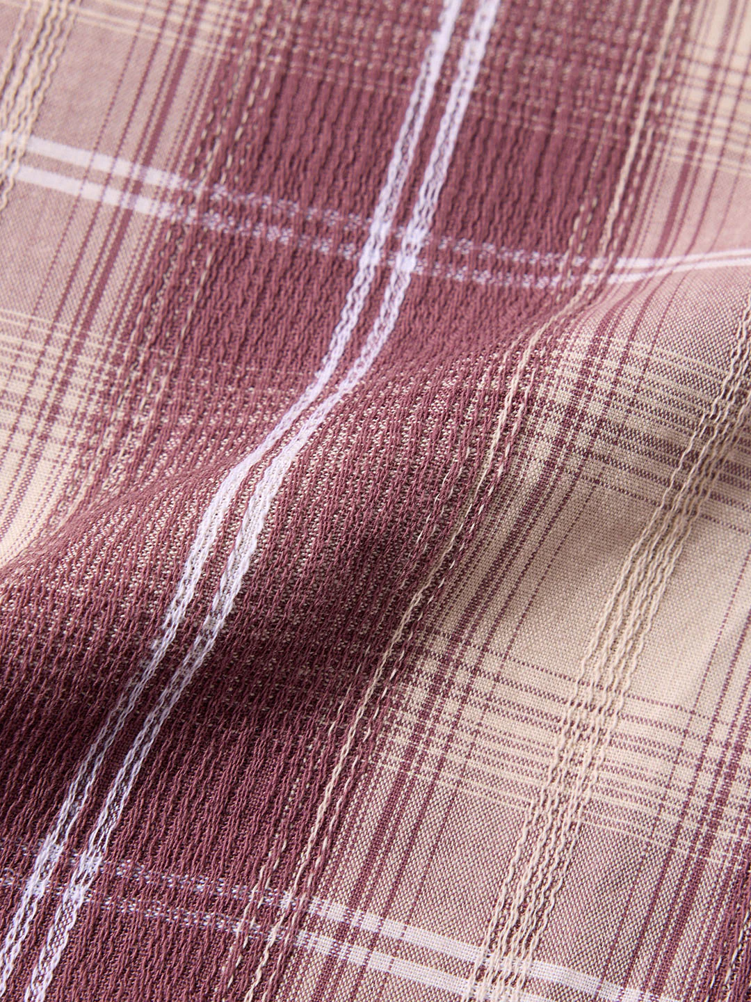 Men's Purple Slim Fit Checked Casual Shirt - Image 7
