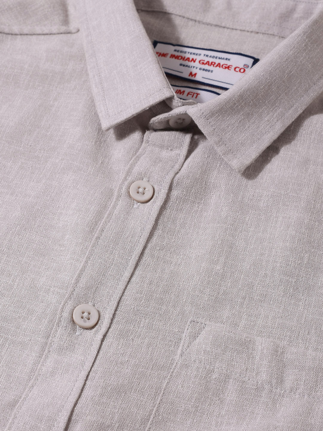 Men's Purple Slim Fit Solid Casual Shirt - Image 3