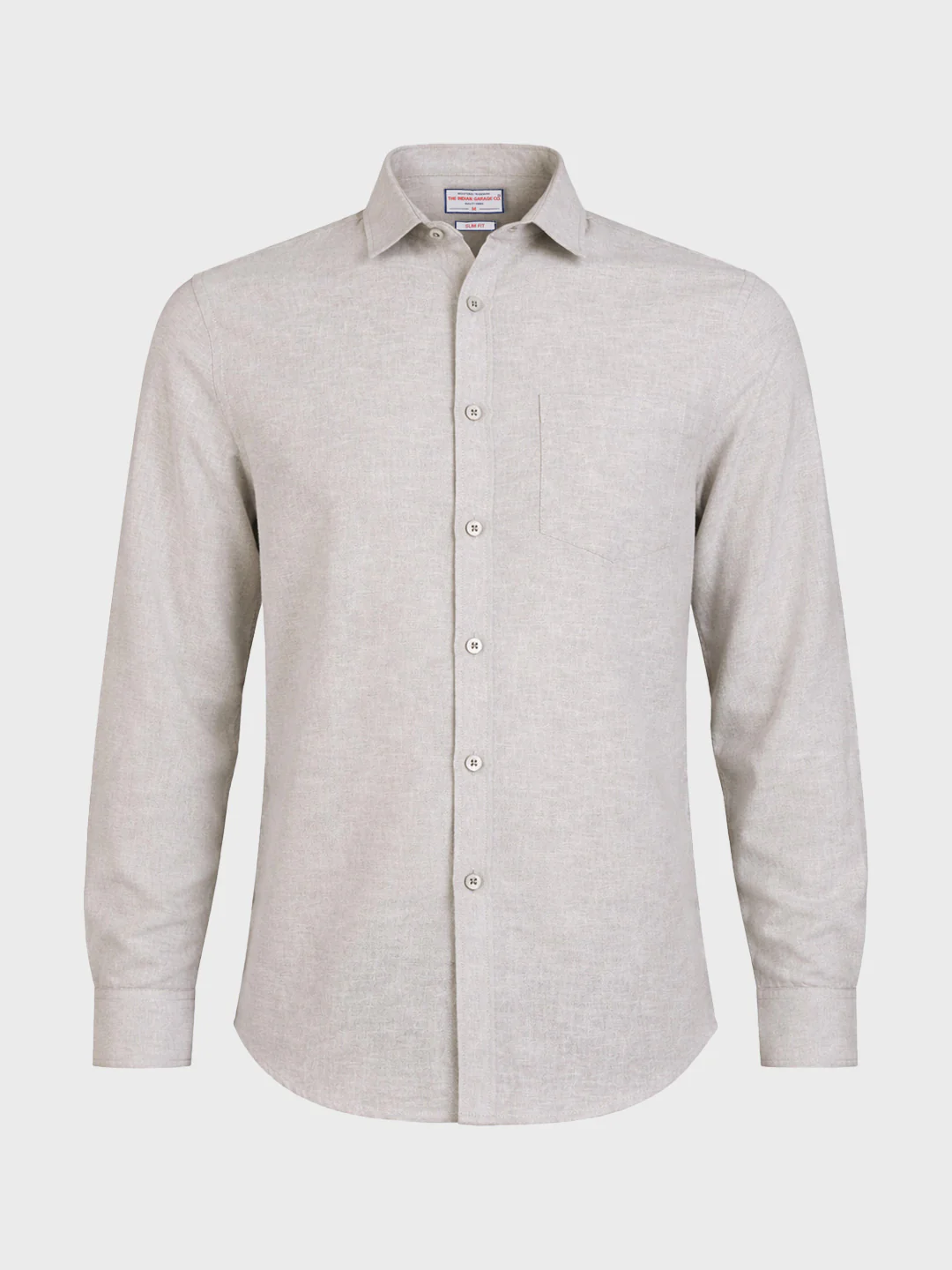 Men's Purple Slim Fit Solid Casual Shirt - Image 5