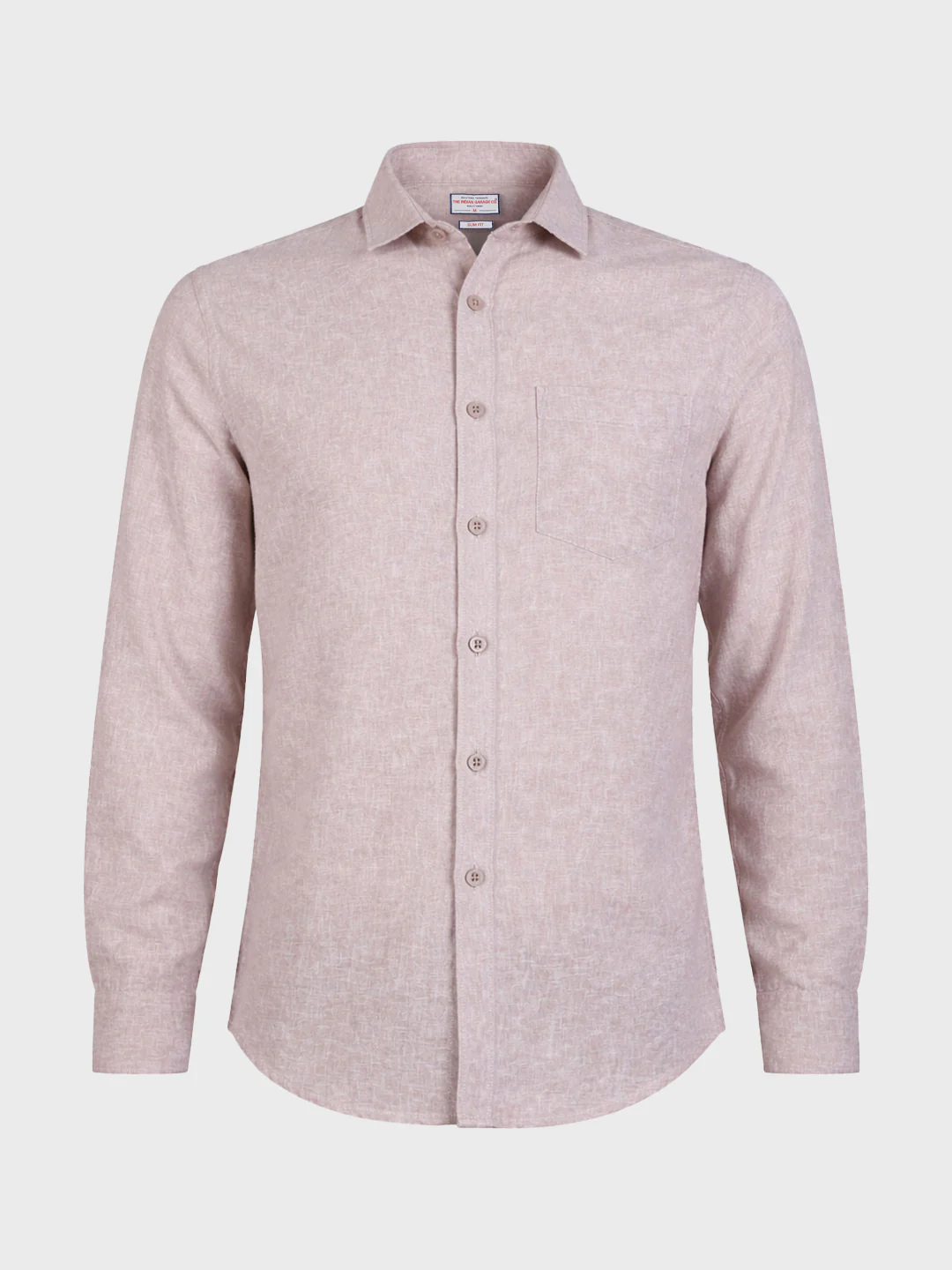 Men's Purple Slim Fit Solid Casual Shirt - Image 4