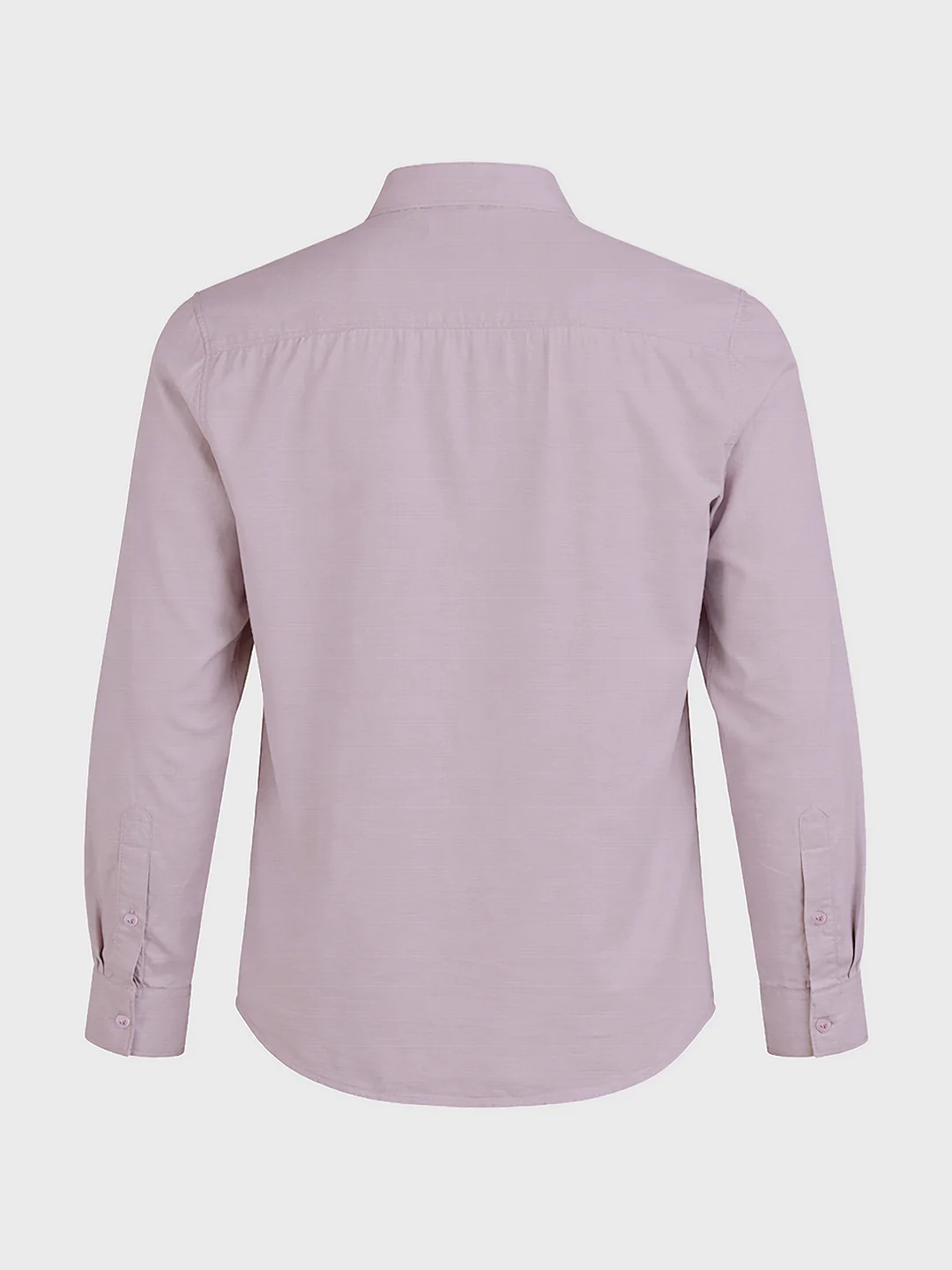 Men's Purple Slim Fit Solid Casual Shirt - Image 5