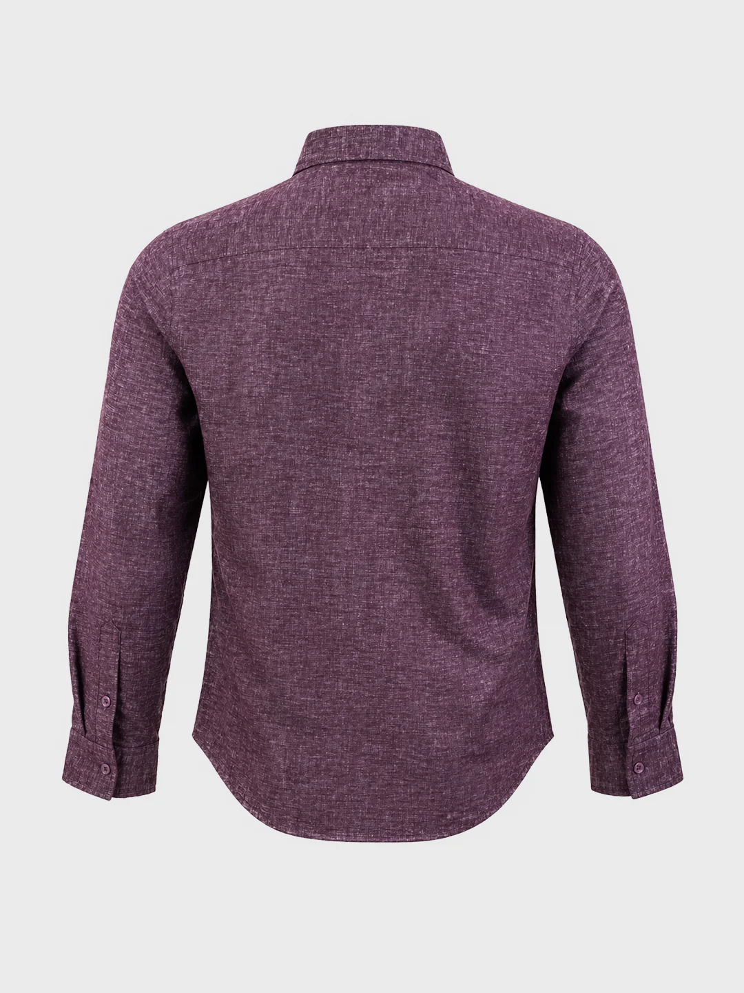Men's Purple Slim Fit Solid Casual Shirts - Image 7