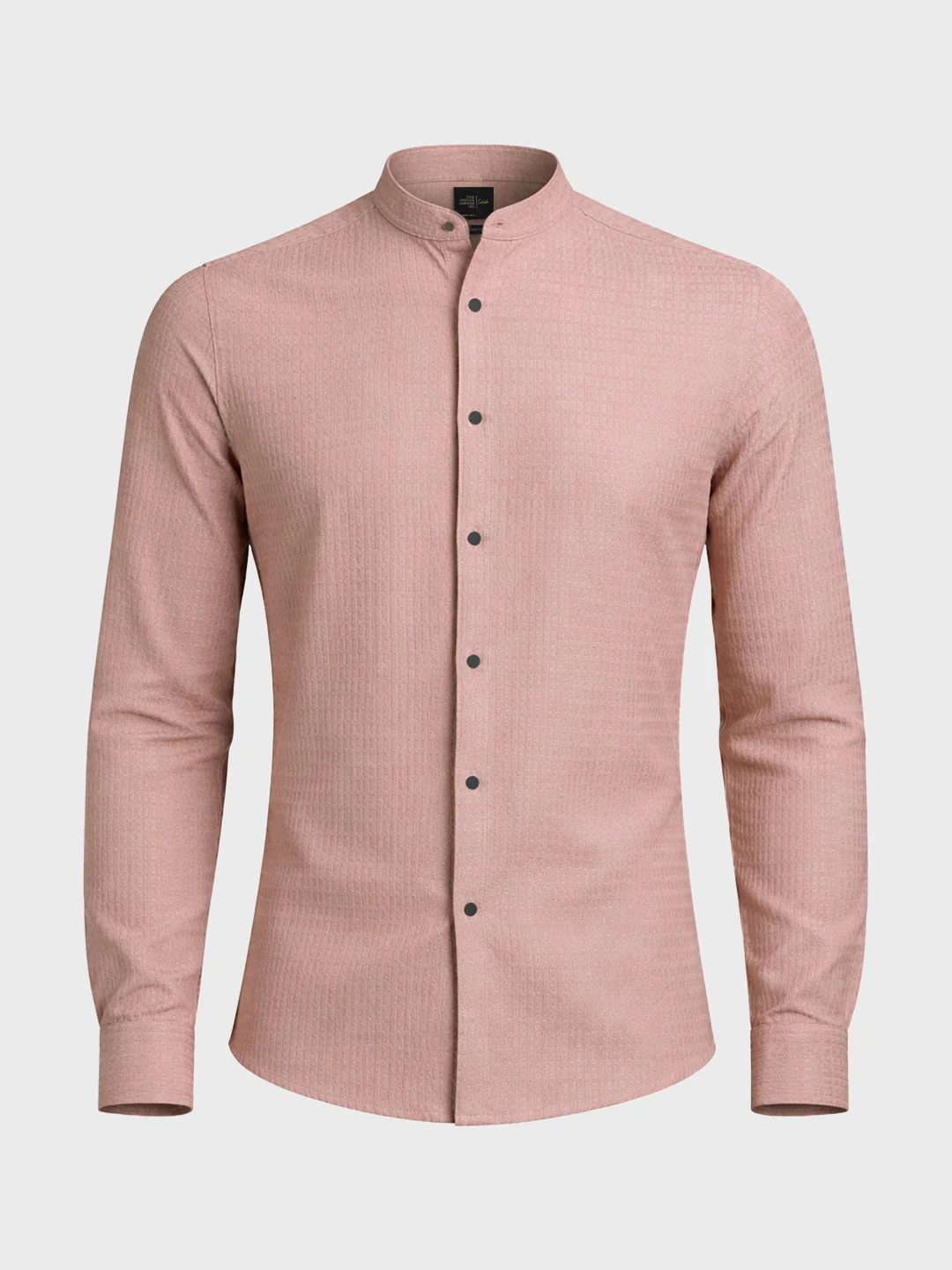 Men's Purple Slim Fit Textured Party Wear Shirt - Image 5