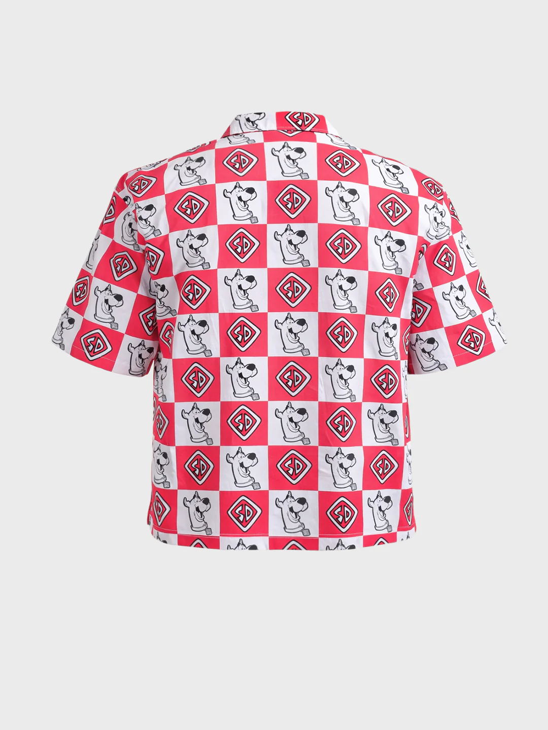 Men's Red Boxy Fit  Scooby Doo Character Shirt - Image 4