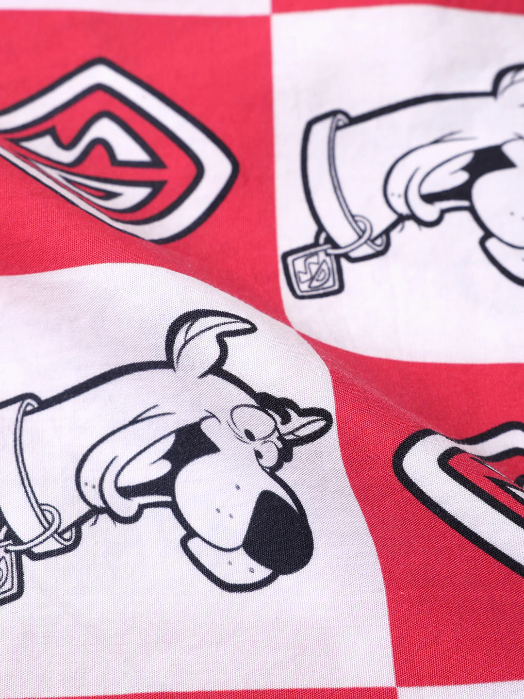Men's Red Boxy Fit  Scooby Doo Character Shirt - Image 6