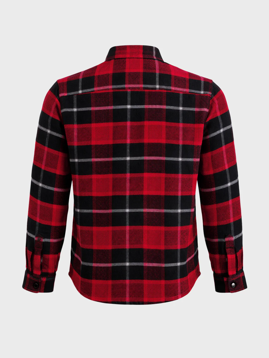 Men's Red Regular Fit Checked Casual Shirt - Image 7