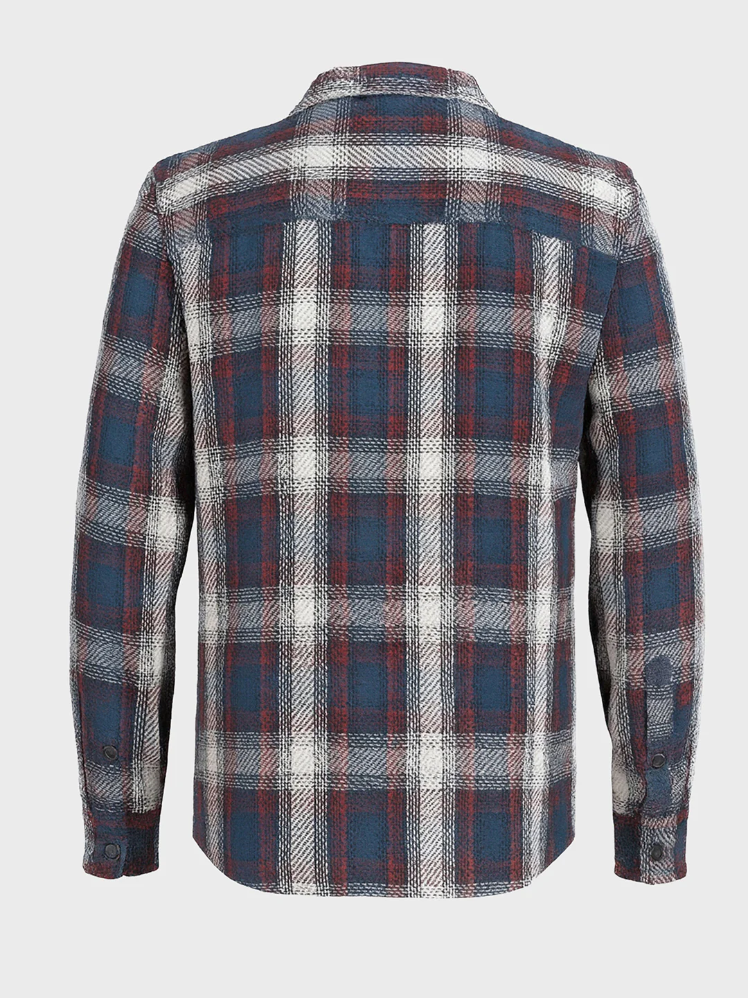 Men's Red Regular Fit Checked Casual Shirt - Image 5