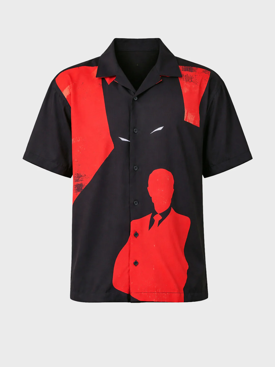 Men's Red Relaxed Fit Batman Character Printed Shirt - Image 3