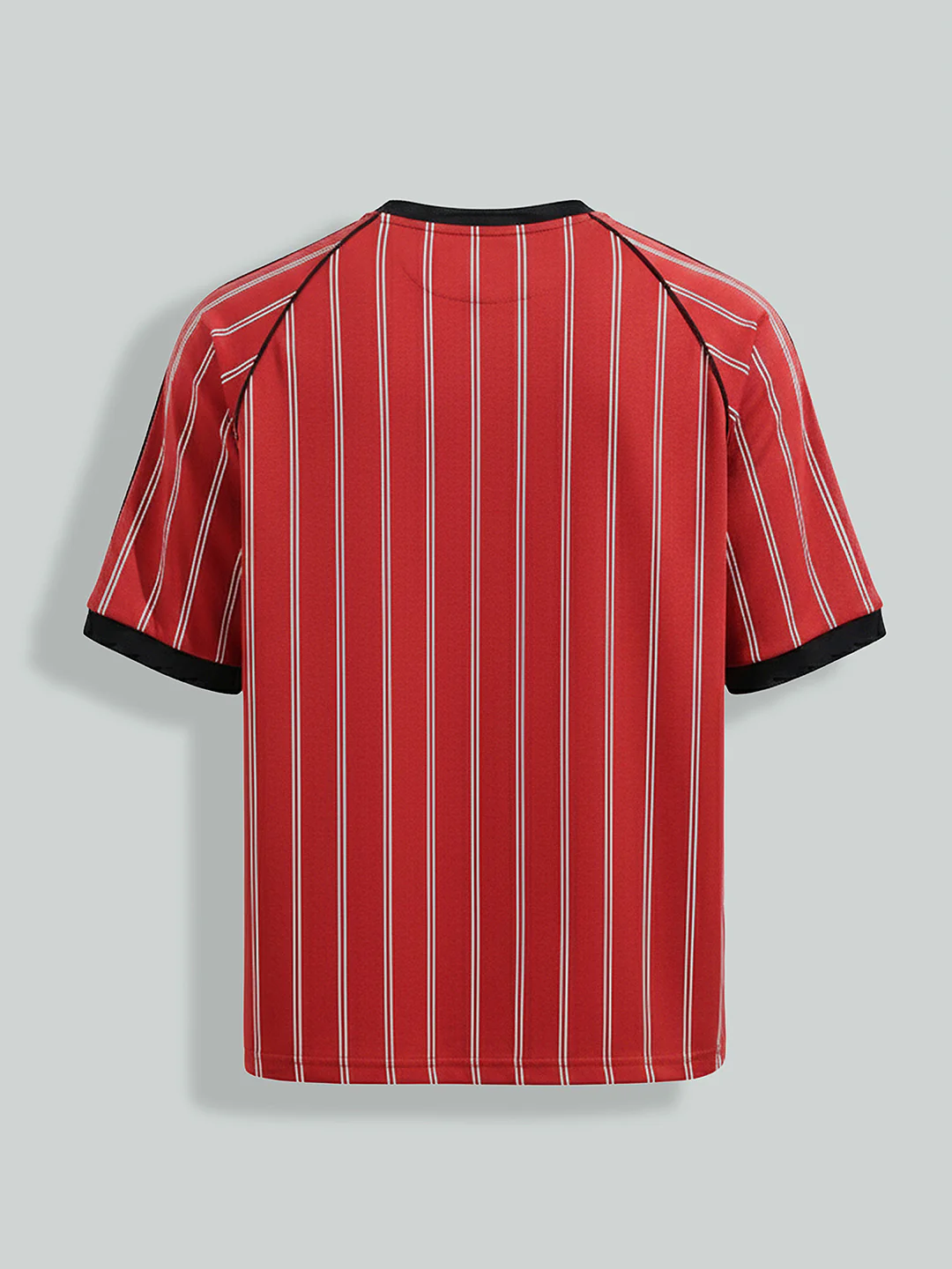 Men's Red Relaxed Fit Printed 240 GSM Sport Wear T-Shirt - Image 6