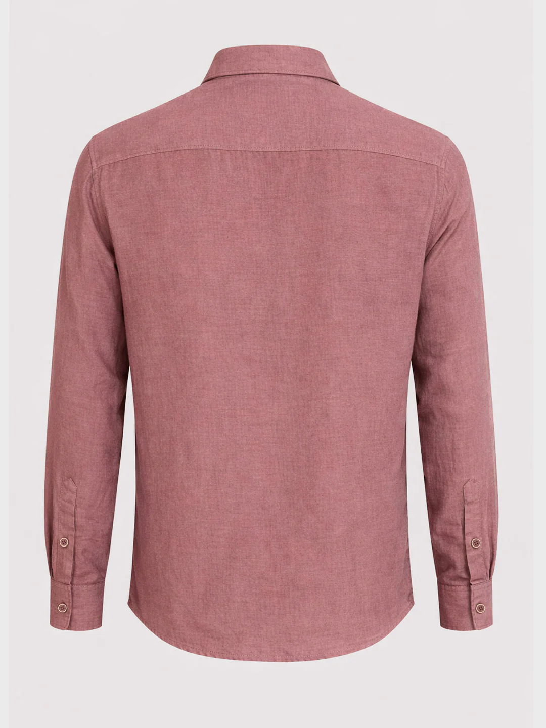 Men's Rust Regular Fit Casual Solid Shirt - Image 6