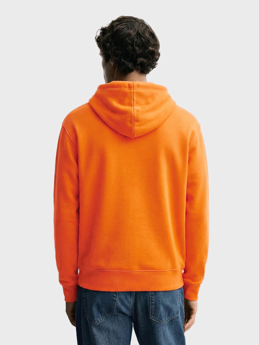 Men's Rust Relaxed Fit Embroided Casual Sweatshirt - Image 2