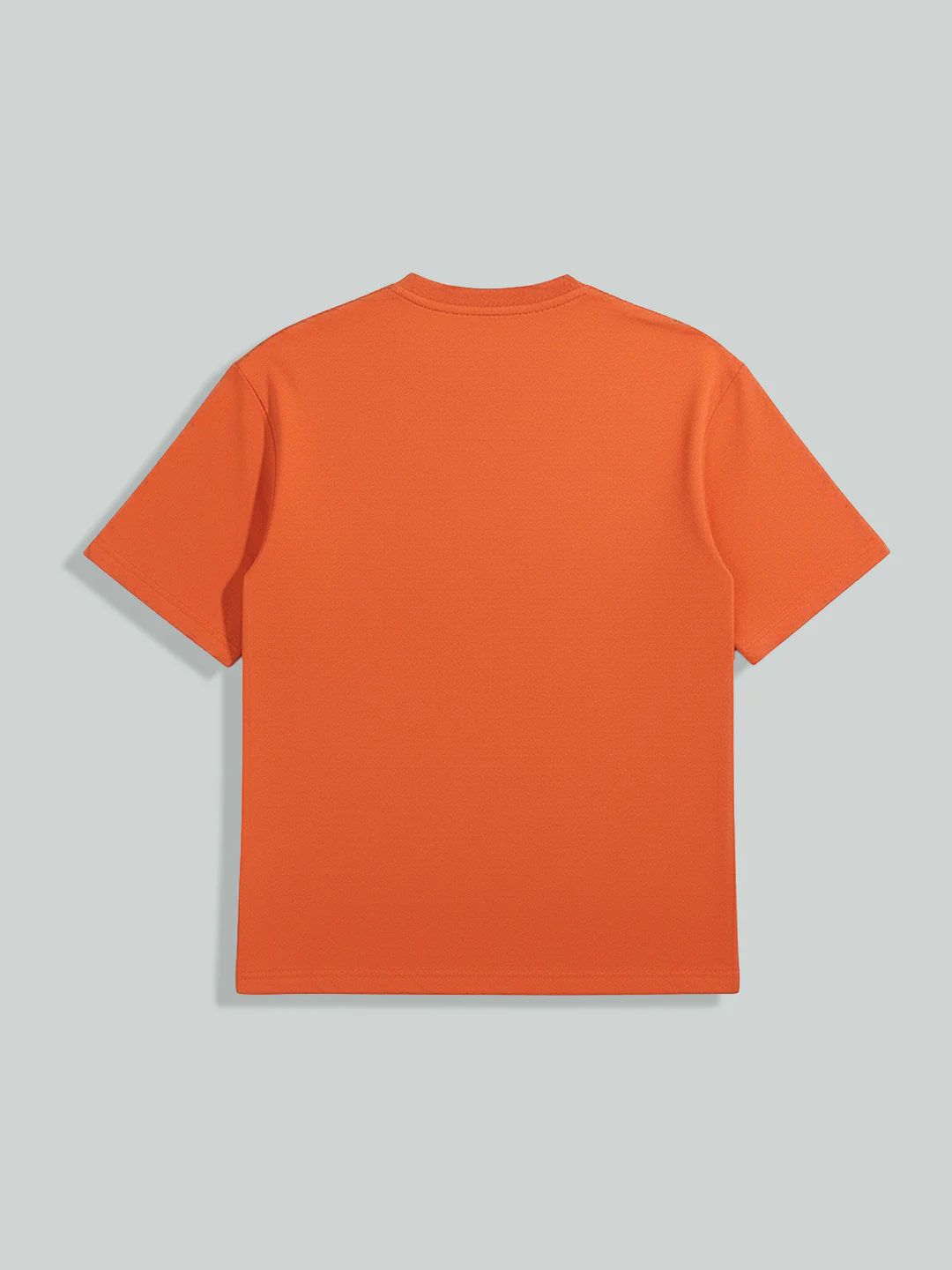 Men's Rust Relaxed Fit Embroided 240 GSM Casual T-Shirt - Image 6