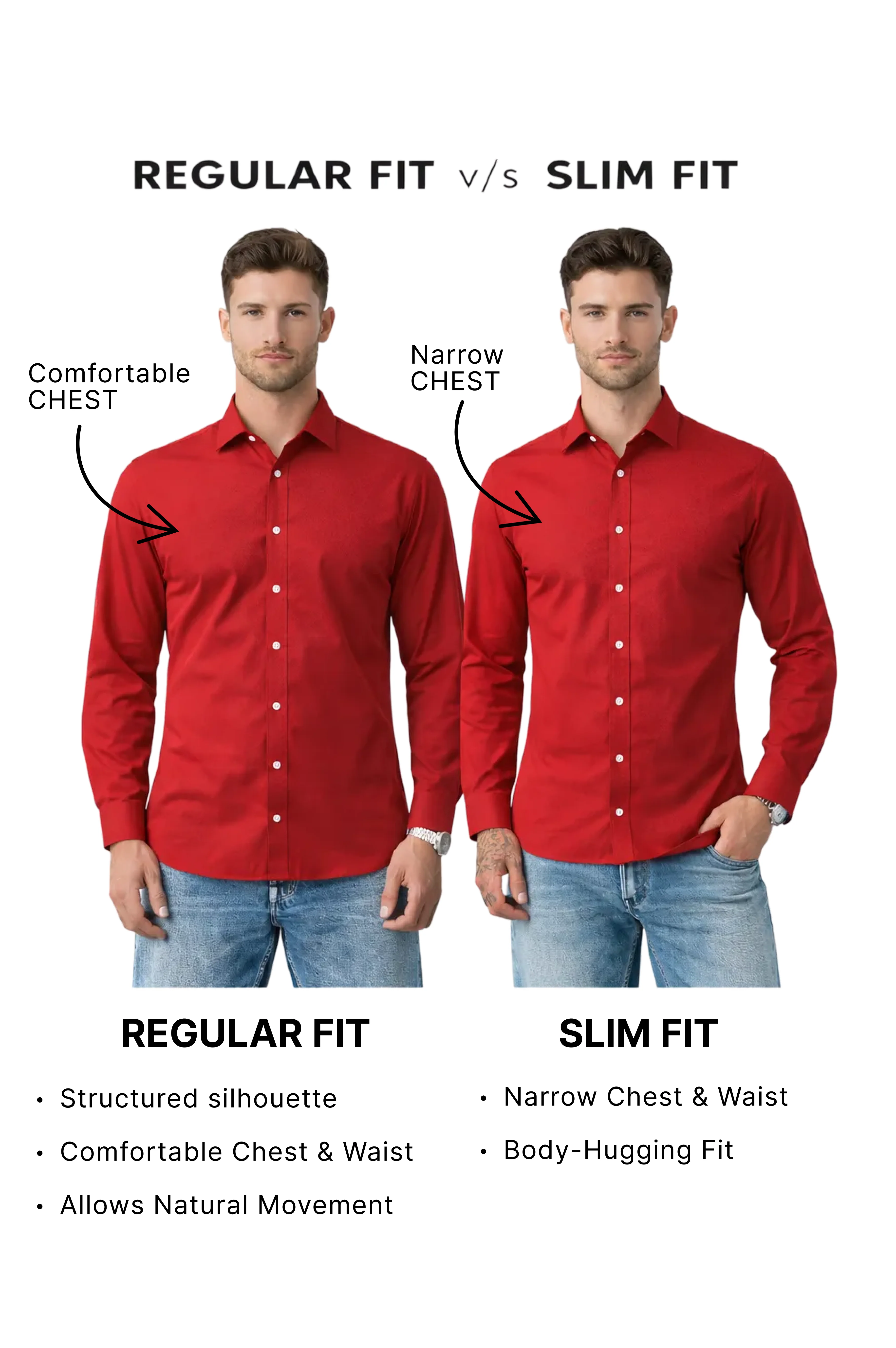 Men's Rust Slim Fit Solid Casual Shirts - Image 8
