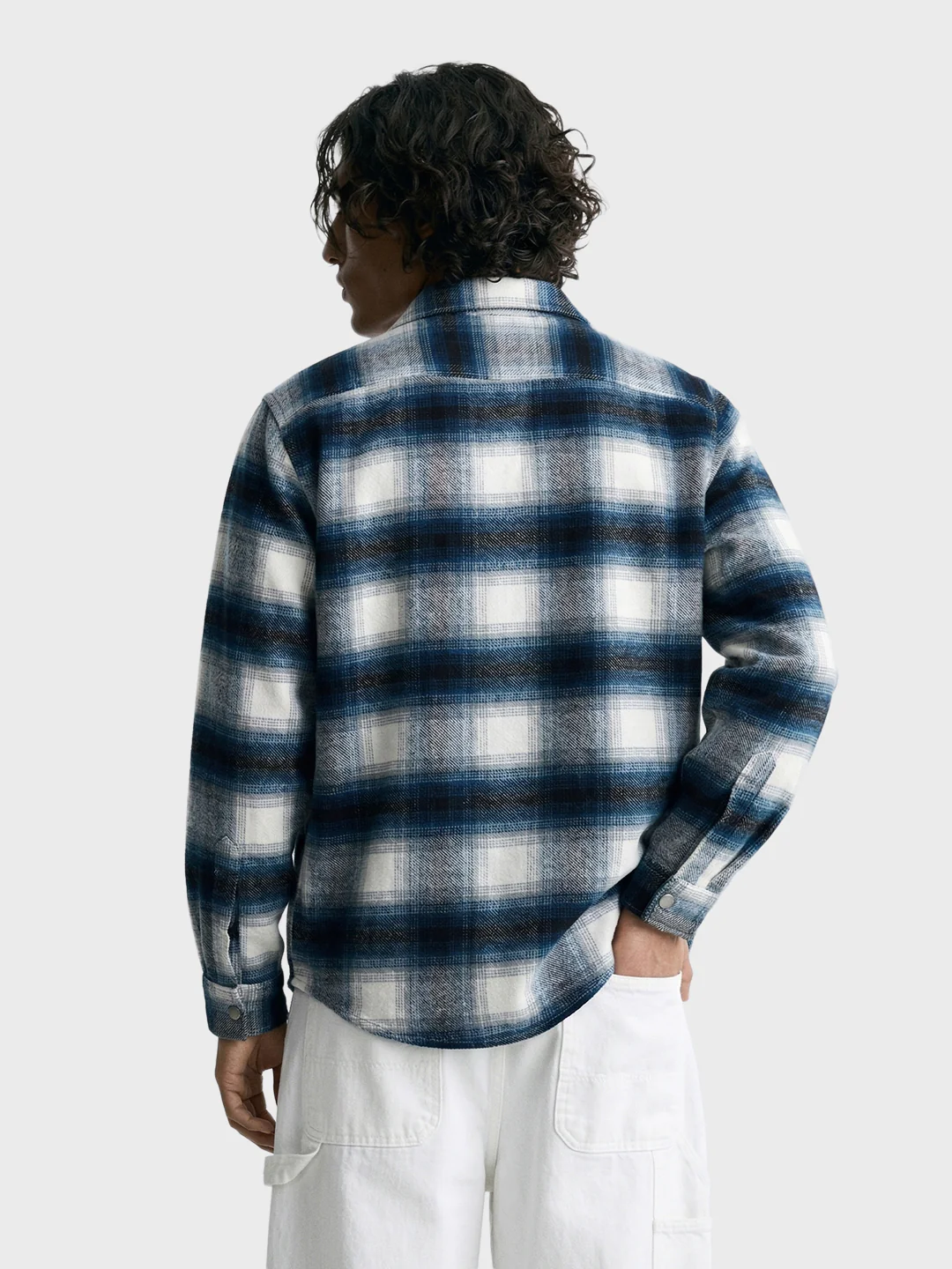 Men's Teal Regular Fit Checked Casual Shirt - Image 5
