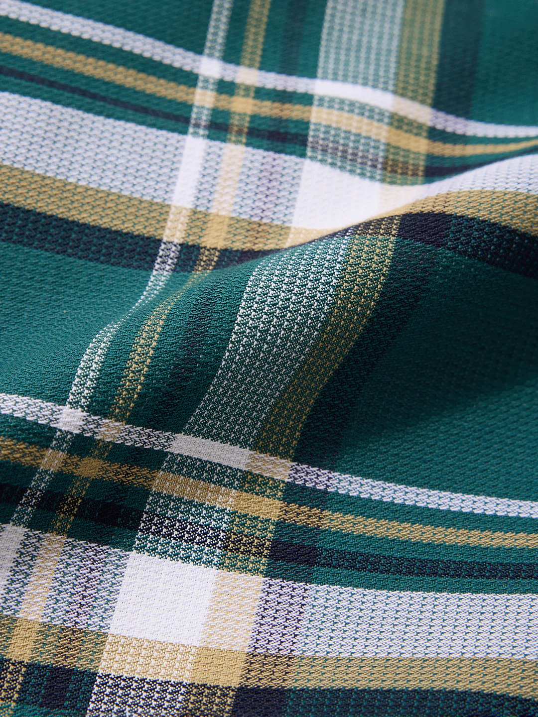 Men's Teal Slim Fit Checked Casual Shirt - Image 7