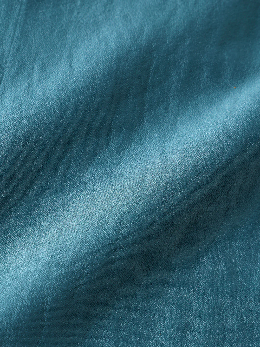 Men's Teal Slim Fit Party Wear Solid Shirt - Image 6