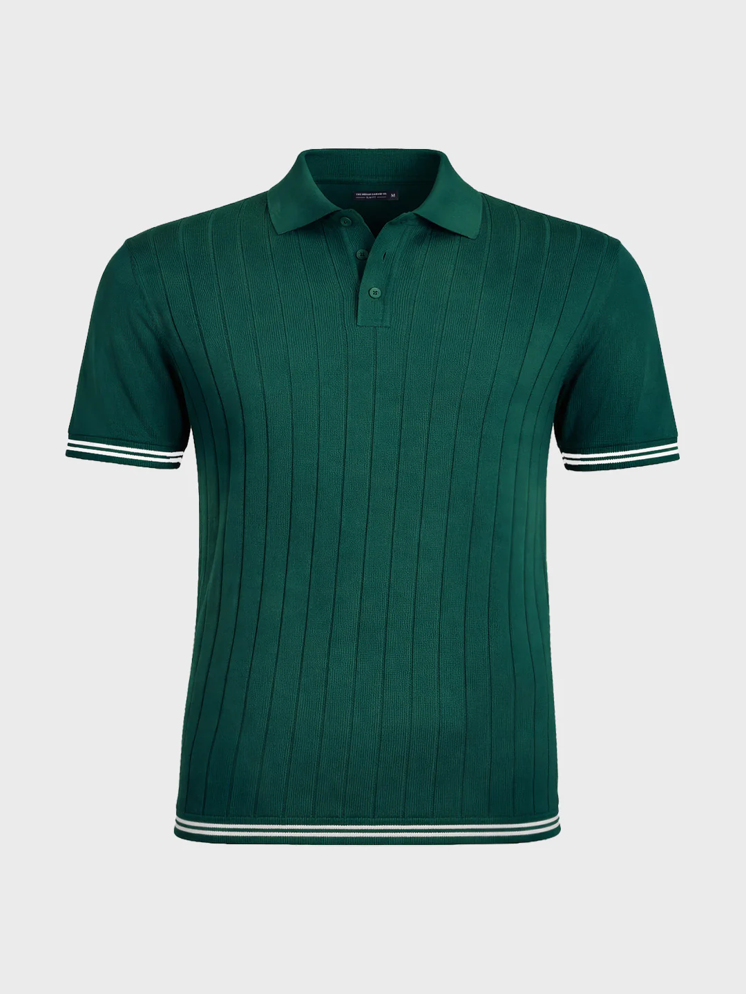 Men's Teal Slim Fit Solid Flat Knit T-Shirt - Image 5