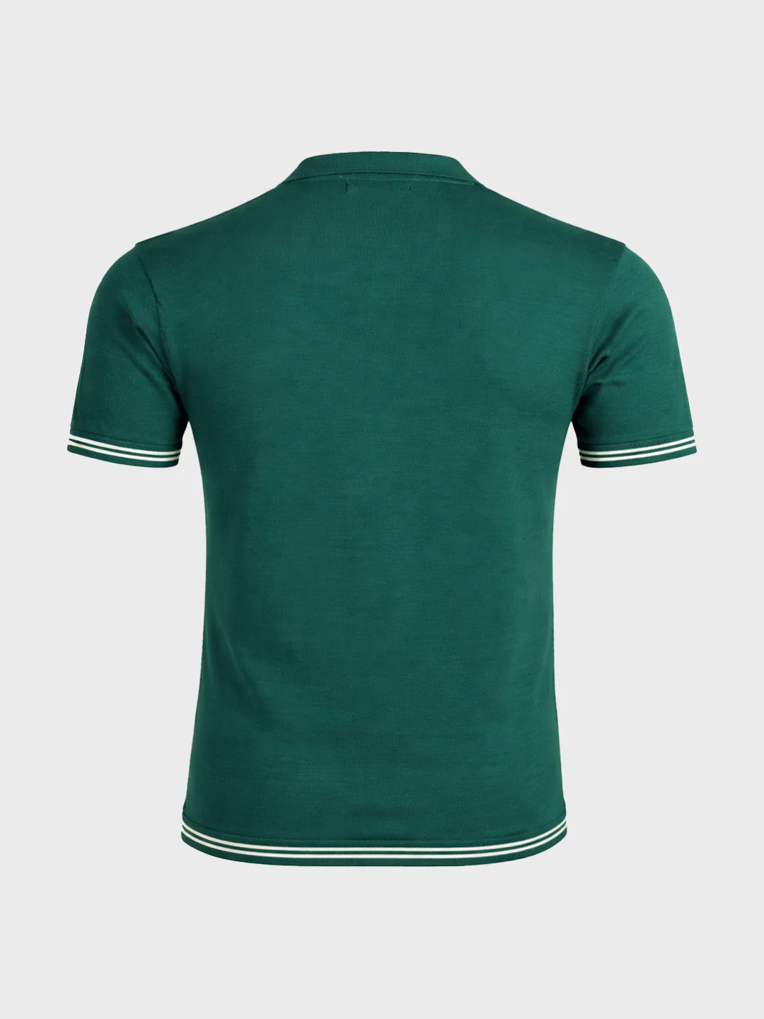 Men's Teal Slim Fit Solid Flat Knit T-Shirt - Image 6