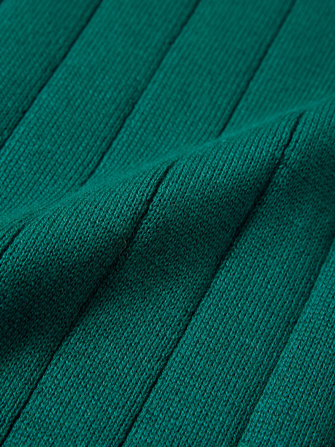 Men's Teal Slim Fit Solid Flat Knit T-Shirt - Image 7