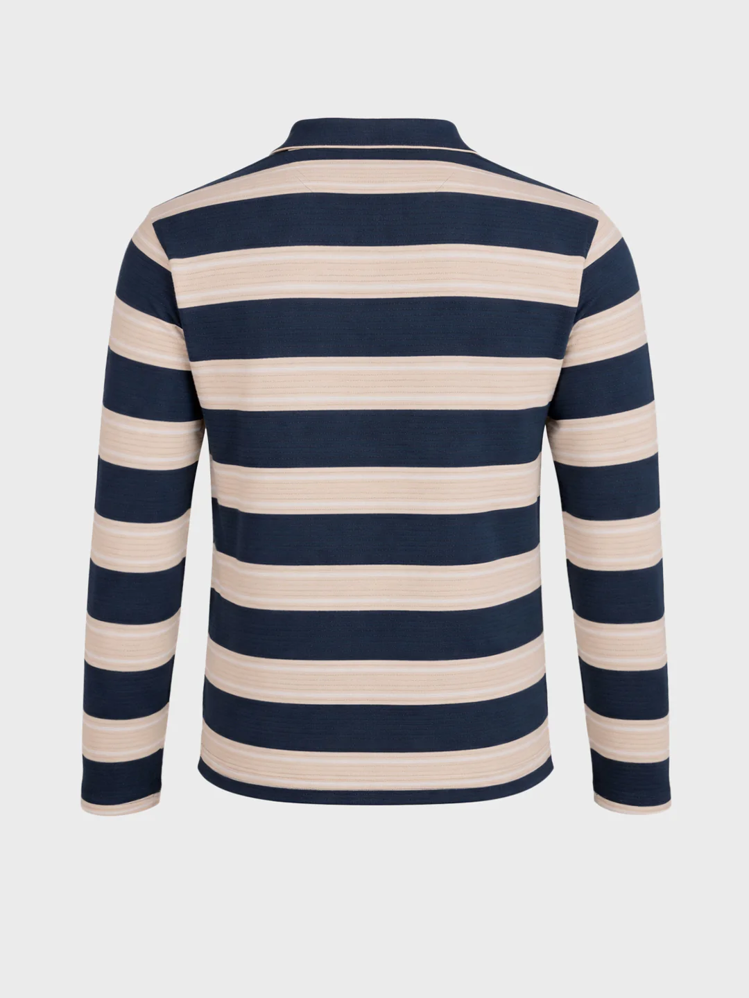 Men's Teal Slim Fit Striped Casual T-Shirt - Image 7