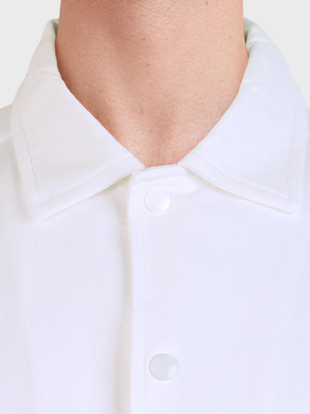 Men's White Boxy Fit Embroided Casual Shirt - Image 7