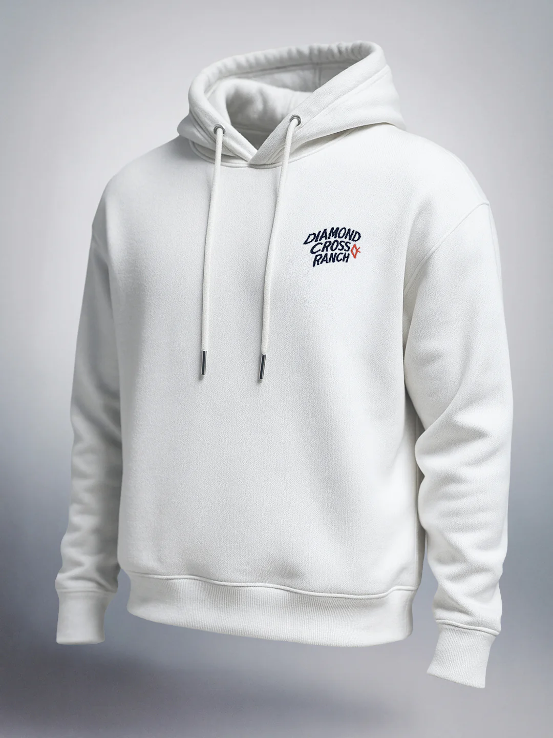 Men's White Boxy Fit Graphic Printed Casual Sweatshirt - Image 3
