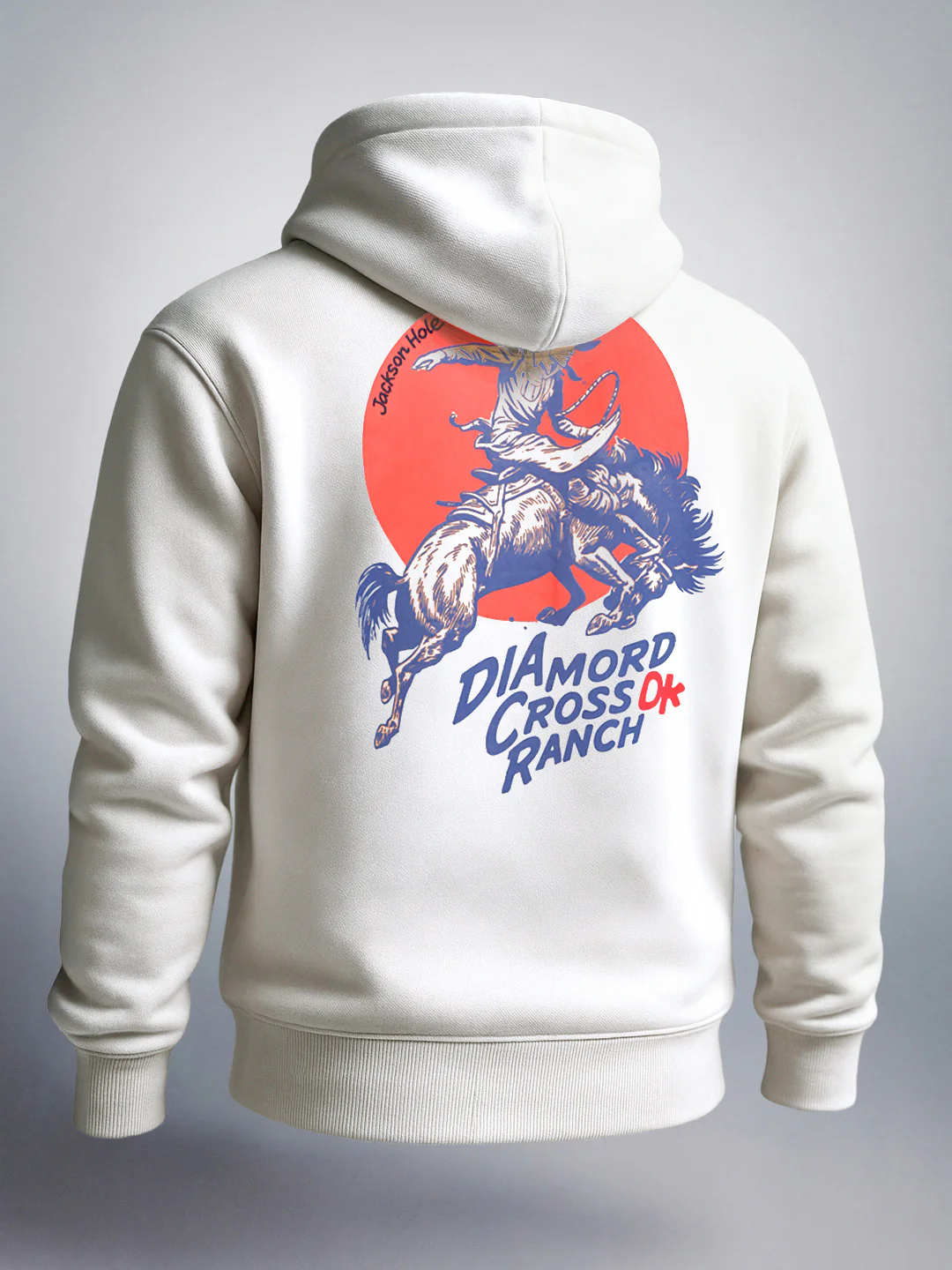 Men's White Boxy Fit Graphic Printed Casual Sweatshirt - Image 4