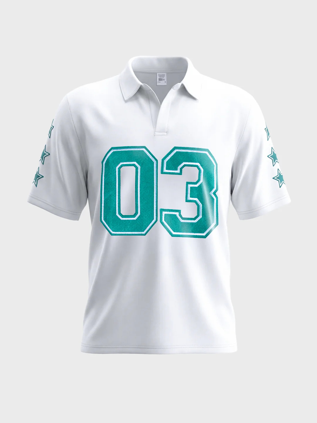 Men's White Boxy Fit Printed Casual T-Shirt - Image 5