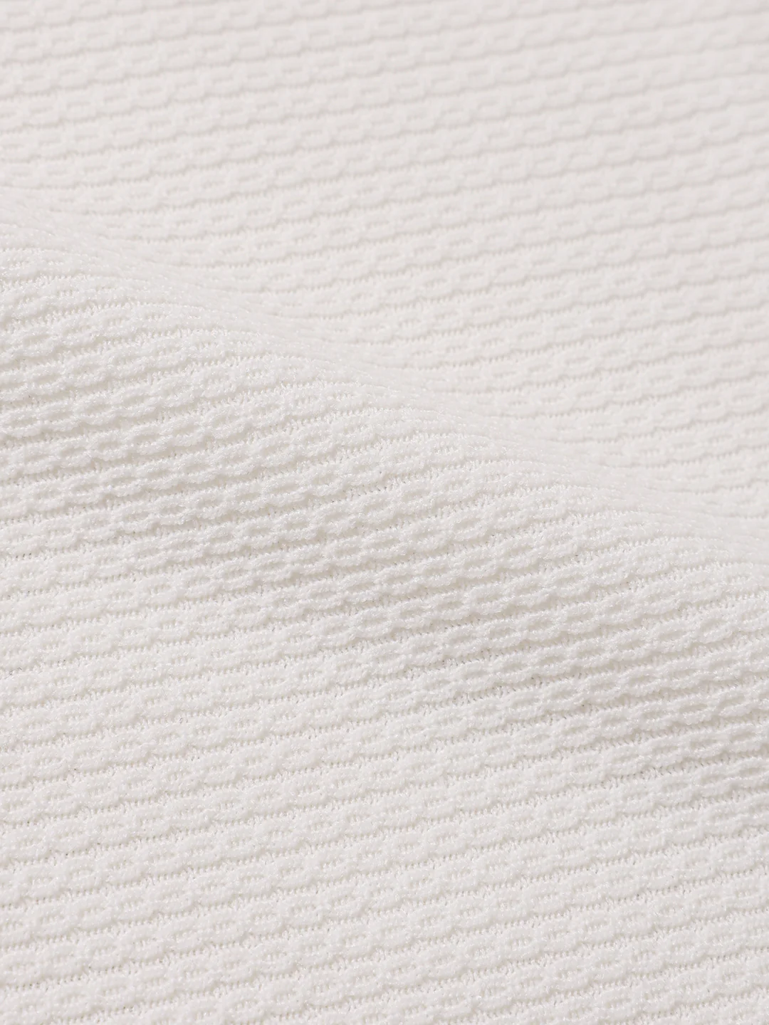 Men's White Boxy Fit Textured Casual T-Shirt - Image 6