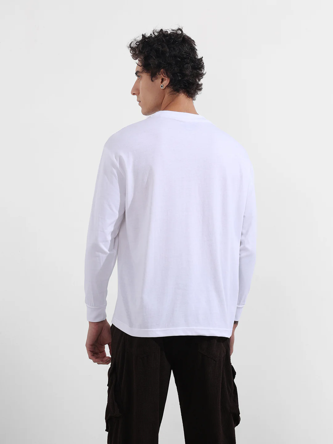 Men's White Oversized Fit Character Batman Character T-Shirt - Image 5