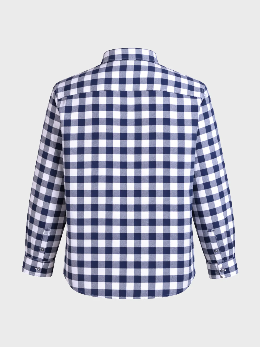Men's White Regular Fit Checkered Casual Shirt - Image 5