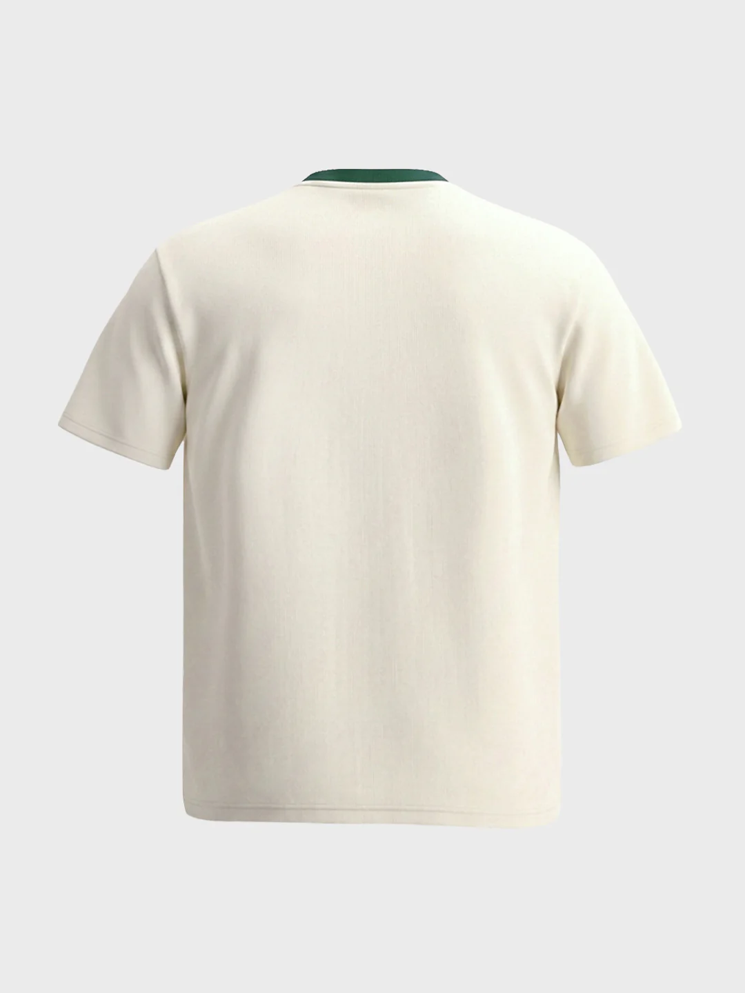 Men's White Regular Fit Printed Casual T-Shirt - Image 6