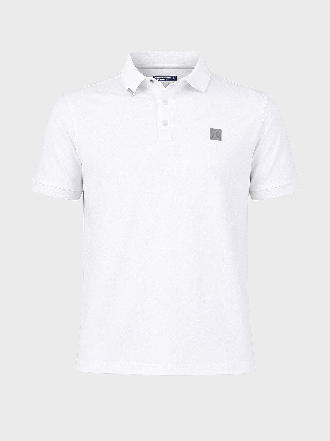 Men's White Regular Fit Solid Casual T-Shirts - Image 6