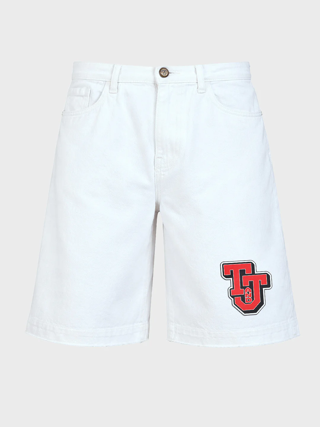 Men's White Regular Fit  Warner Bros Shorts - Image 4