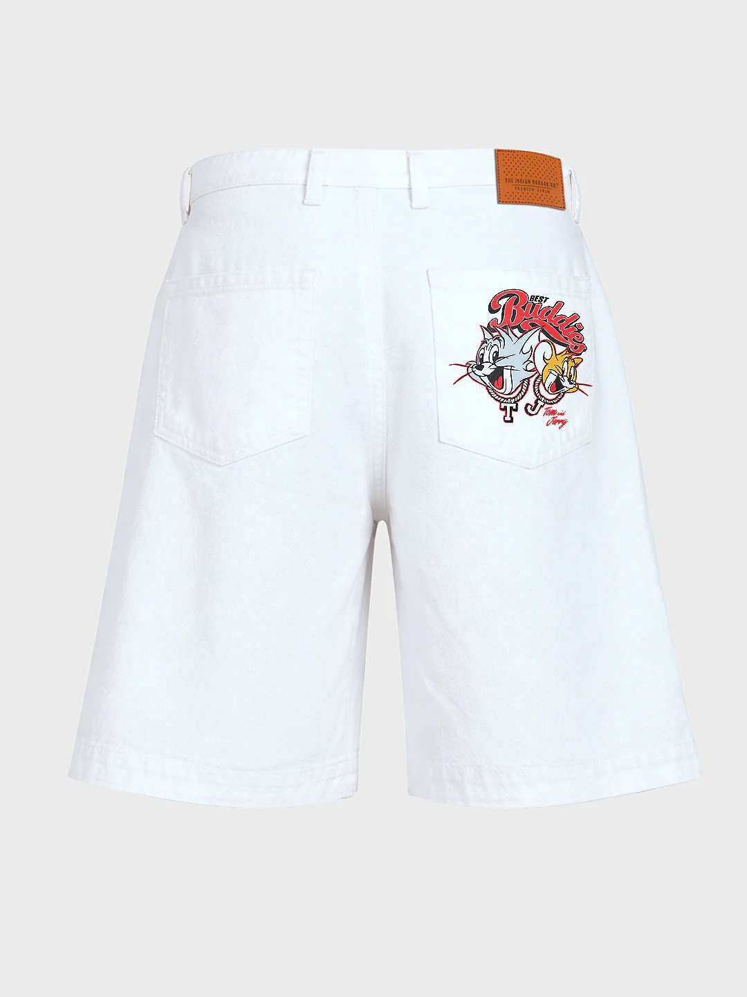 Men's White Regular Fit  Warner Bros Shorts - Image 5