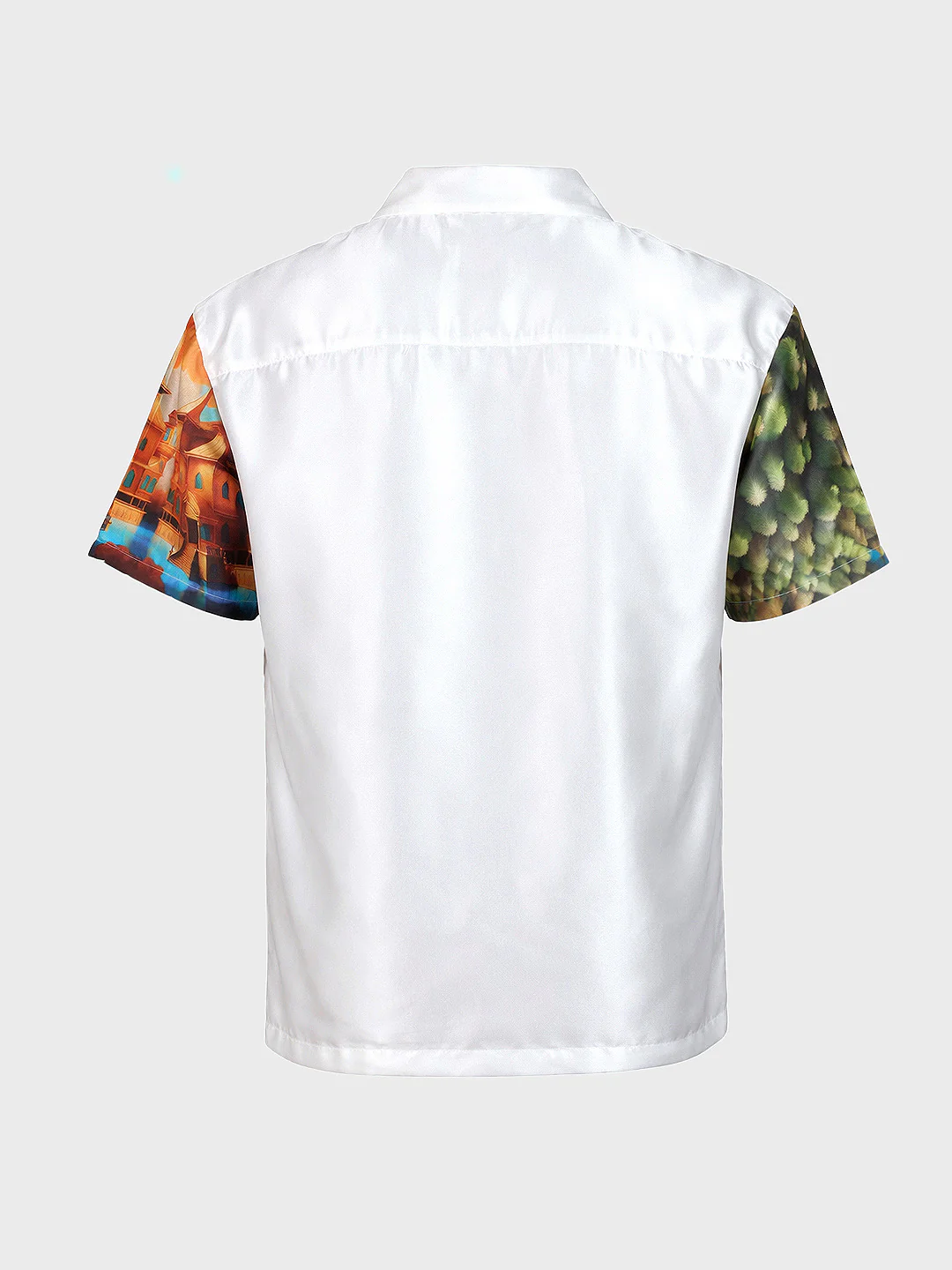 Men's White Relaxed Fit Character Casual Shirt - Image 4