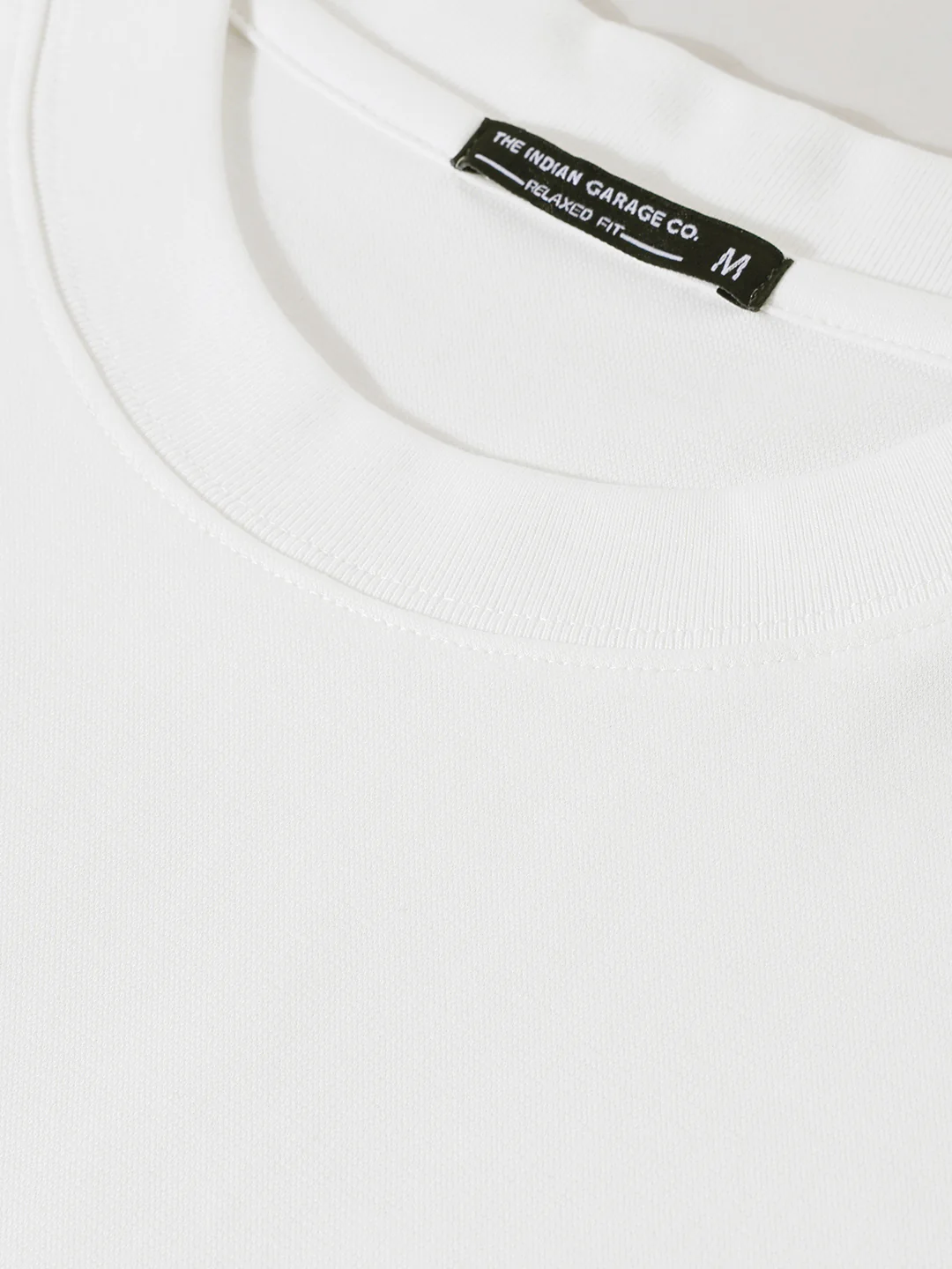 Men's White Relaxed Fit Embroided 240 GSM Street Wear T-Shirt - Image 9